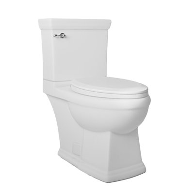 Icera Presley 1.28 Gallons GPF Elongated Comfort Height Floor Mounted Two-Piece Toilet (Seat Included)