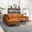 Willies Leather Sectional Sofa Left Facing