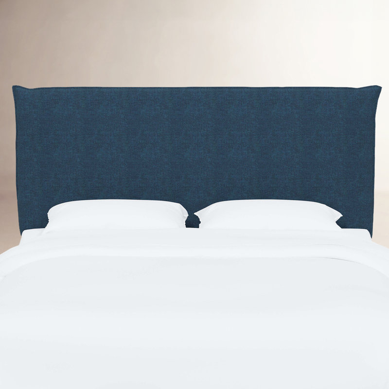 Halcyon Upholstered Headboard, California King, Zuma Navy Textured Linen