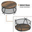 Aumiller Cross Legs Coffee Table with Storage-936857227-936857270