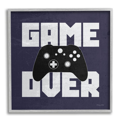 «Game over Blue», expression graphique sur bois