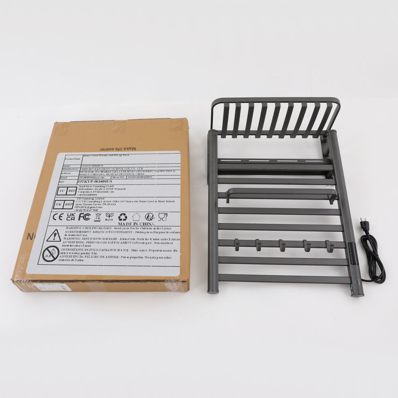 Chauffe-serviettes électrique moderne et minimaliste, 28.34in, Drak Grey