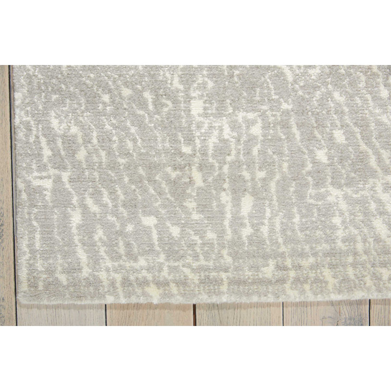Tapis gris en laine Fitchett, Rectangle 2 pi 3 po x 3 pi