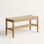 Solid Oak Assembled Shoe Bench with Shelf-863530545-1009195643