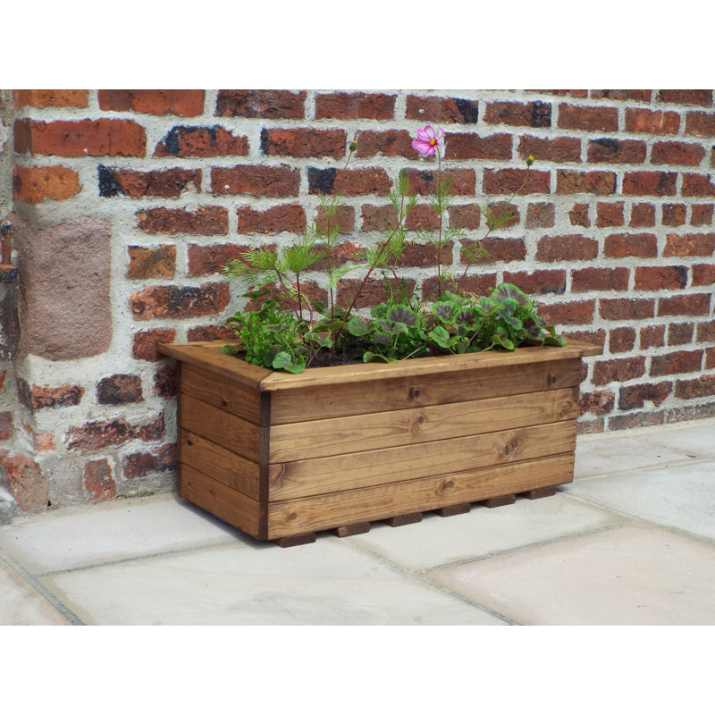 Sotion Handmade Wood Planter Box, 33cm H x 83cm W x 83cm