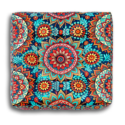 Handmade Thick Floor Pillow Cushion For Fireplace Yoga Living Room Sitting