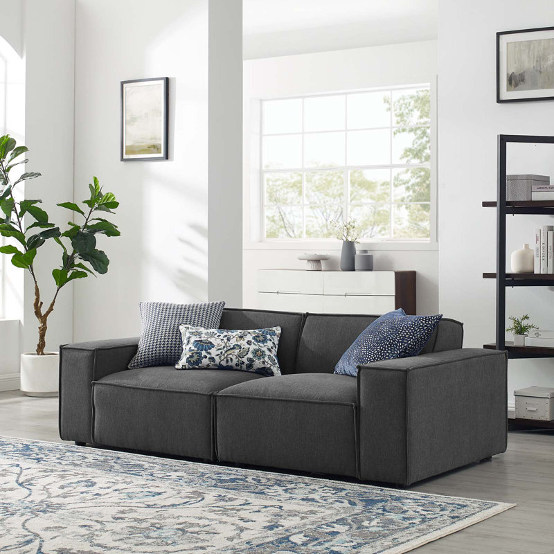 Restore 2-Piece Sectional Sofa, Charcoal
