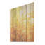 Coucher de soleil au coucher du soleil, paysage doré I - prairie, art mural sur bois de pin naturel-571111591