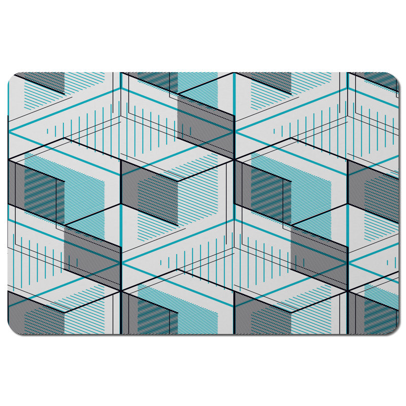 Anouk Polyester, Wood Geometric Rectangle Placemat