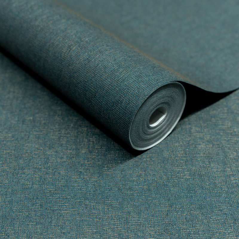 Surfaces Collection Natural Texture Wallpaper Roll, Blue