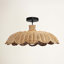 Plafonnier encastré Aurelia Rattan-133985676-133985674