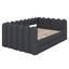 Lit de jour avec tiroirs de rangement, structure de lit de jour, lit plateforme tapissier avec support en lattes de bois-133408601