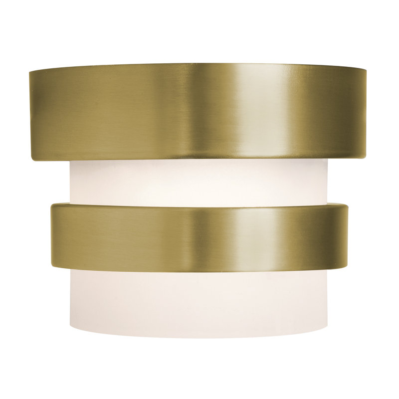 LED Flush Mount - Light Antique Brass, Light Antique Brass