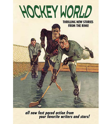 Publicité rétro pour hockey sur le monde
