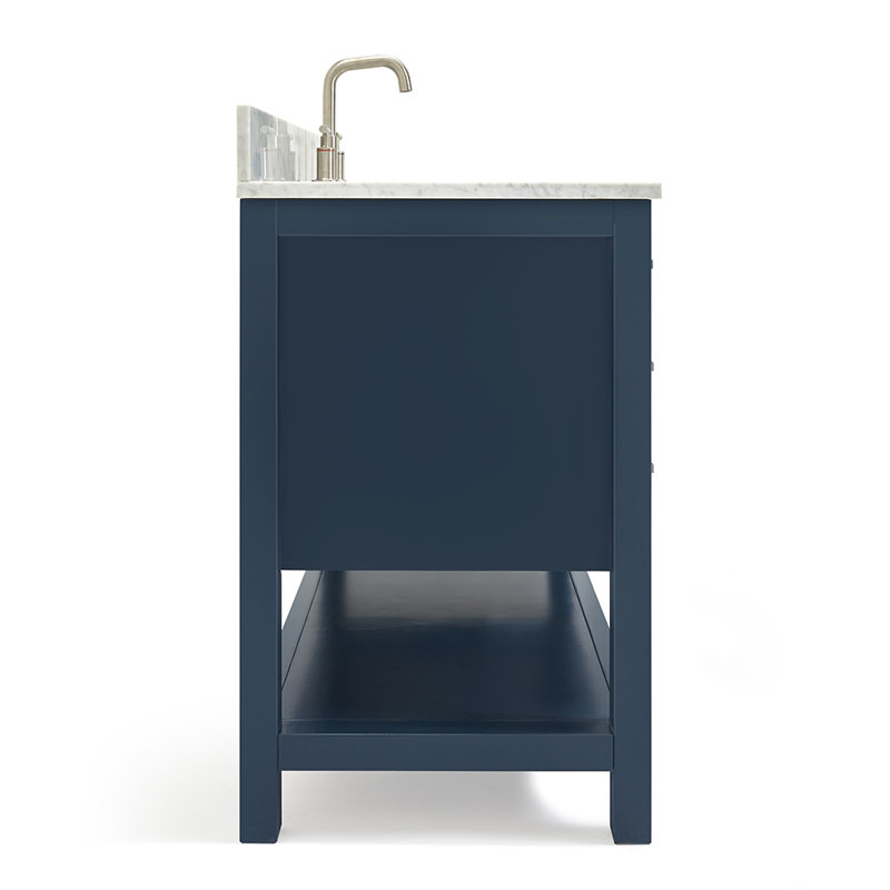 Magnolia Bath Vanity Rectangular Basin S061SCW2R, Midnight Blue, Oval, 49"