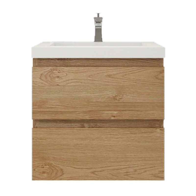 Aylanna Single Bathroom Vanity with Acrylic Top, New England Oak