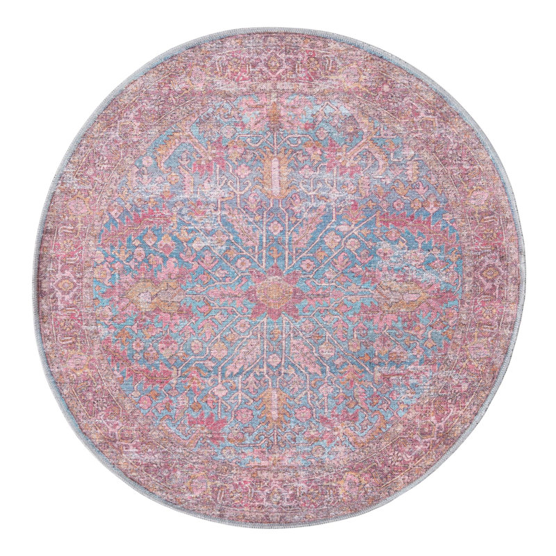 Hazeltine Chenille Oriental Indoor Rug, Round 3'11"