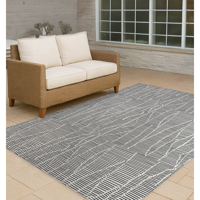 Grer Non-Slip Outdoor Rug, Rectangle 2' x 3'