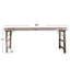 Reclaimed Wood and Tin Patch Folding Table