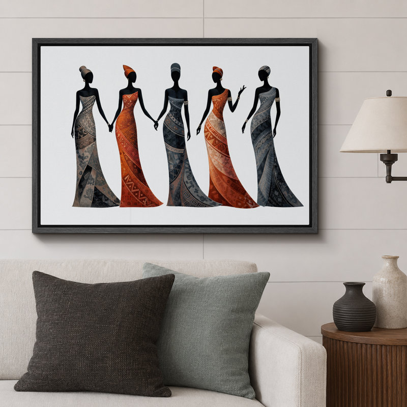 Art africain, figure de chambre à coucher, images de chambre à coucher, impression sur toile encadrée, estampe numérique