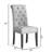 Leviton Solid Wood Tufted Asons Dining Chair, Set Of 2, Grey-1044996816