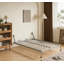 Ensemble de quincaillerie de lit escamotable vertical pour grand lit escamotable Diy, cadre de lit gris