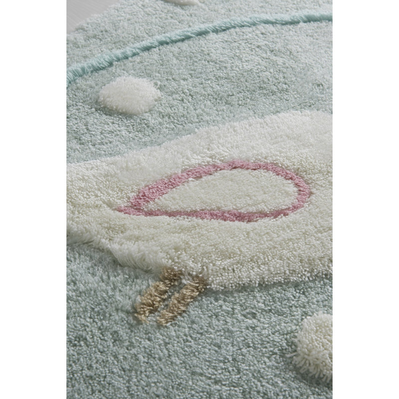 Tapis pour salle de bain Harti, Bleu