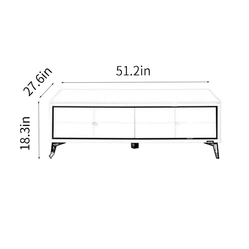 Table de bout rectangulaire