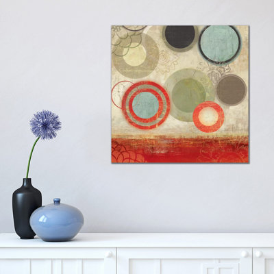 Colourful Elements II 1 Piece Wrapped Canvas Painting