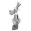 Figurine de Noël orignal sur table 12 po gris et blanc