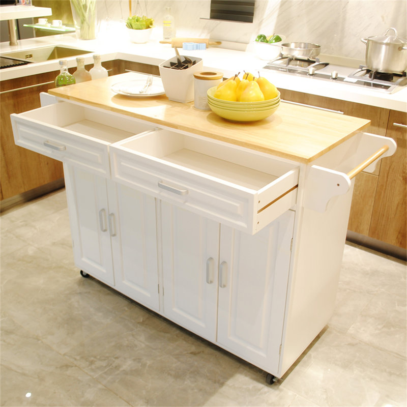 Kitchen Island & Kitchen Cart(No Include Stool)
