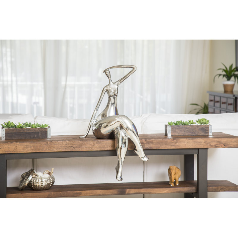 Figurine Penski, H 30 po x l 14,5 po x P 12 po, Noir