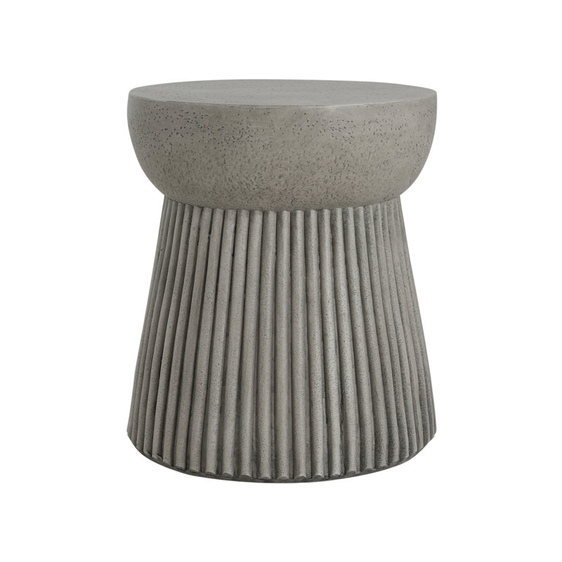 Table d'appoint d'extérieur en béton, Gris