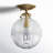 Kaydan 1-Light Dimmable Semi Flush Mount-89140475