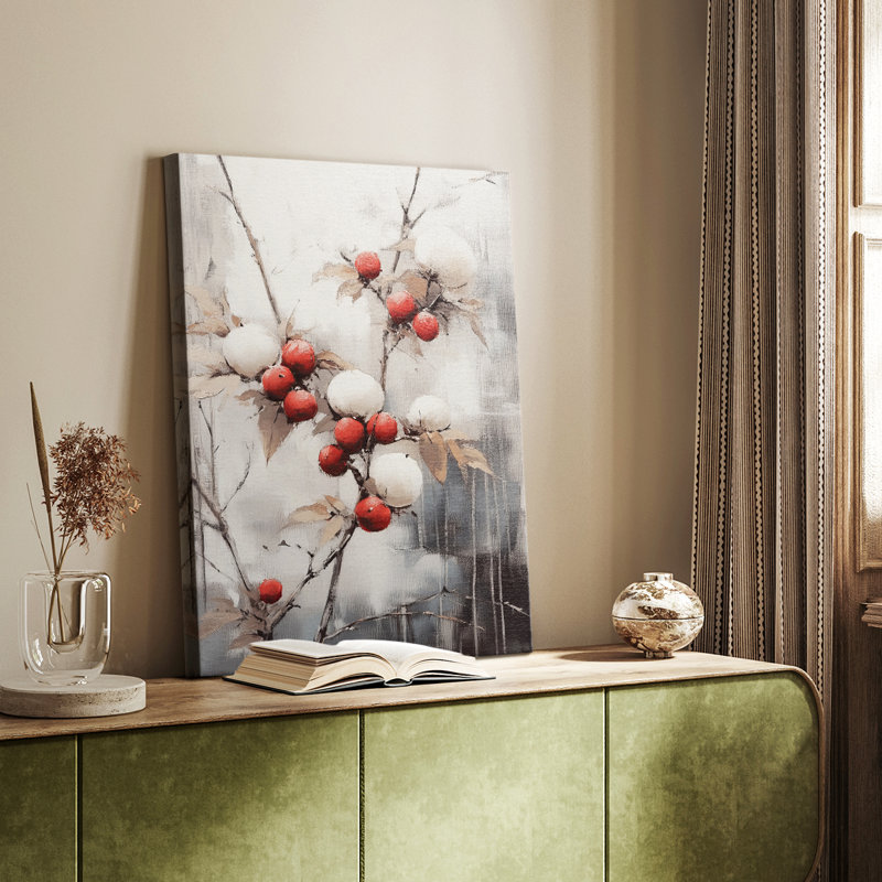 Art des Fêtes de Noël - Série 2-CCDVIV - Cavas de galerie sur mesure, H 27 po x l 18 po
