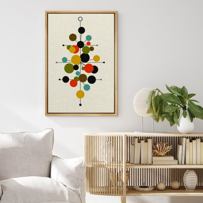 Décoration géométrique colorée abstraite de style Mid-Century Mid-Century pour salon, chambre à coucher X11