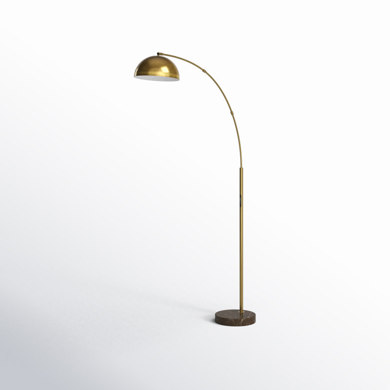 Badlingham 71.5'' Solid Brass Dimmable LED Floor Lamp