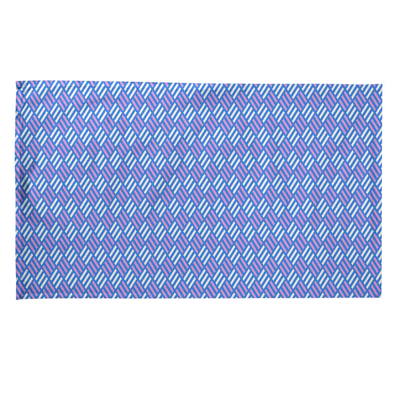 Mcguinness Tea Towel Kitchen Towel, Poly Twill, Purple/Blue
