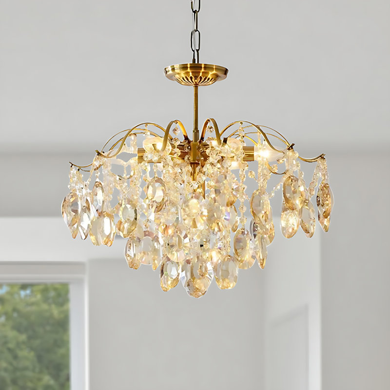Lustre classique / traditionnel à 6 lumières à intensité variable Gemia