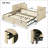 Twin Size Upholstered Daybed with Pop-Up Trundle, Beige - Plywood Frame for Guest Room &amp; Multi-Functional Spaces