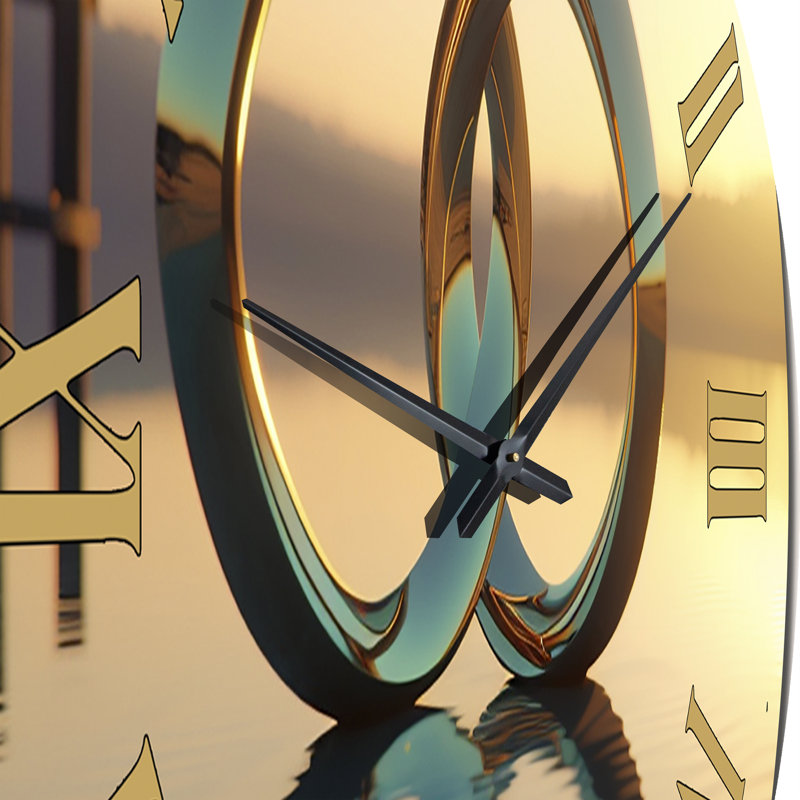 Horloge murale Quantum Entanglement Futuristic Bliss I, Moyenne