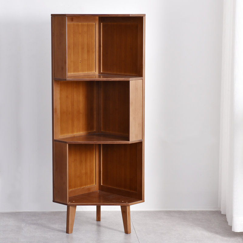 Esma Corner Bookcase, (3 Shelves) 115.1cm H x 35.1cm W x 35.1cm D