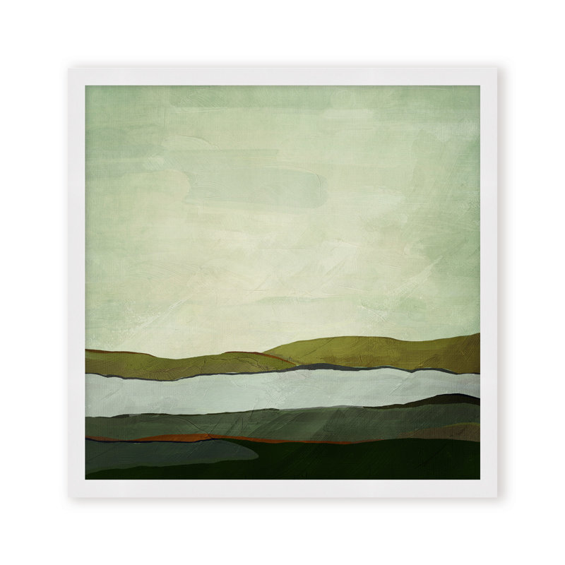 Sunset Mirage by ChiCi Decor, 24" H x 24" W x 1.125" D, Framed Print, White