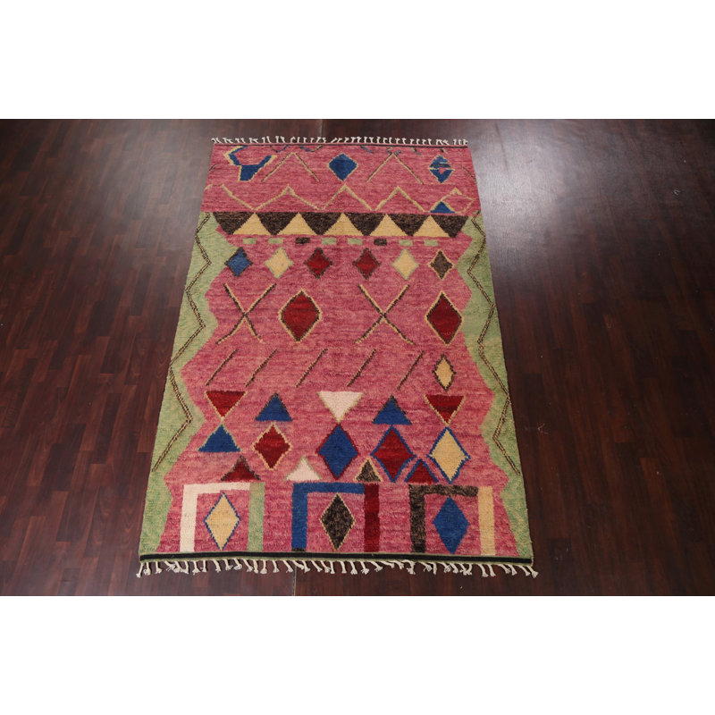 Tapis marocain en laine noué à la main 7 x 11
