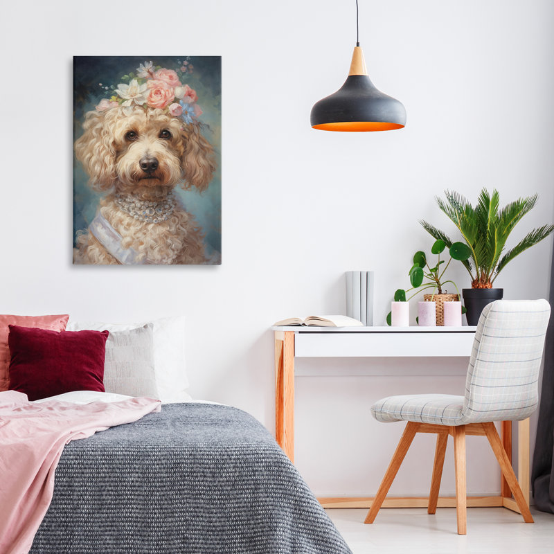 «Fancy Labradoodle Portrait Canvas», conception par Wumples, H 24 po x l 16 po