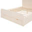 Lit plateforme avec tête de lit et grand tiroir Wescott, lit de rangement, cadre de lit, lits-348236625
