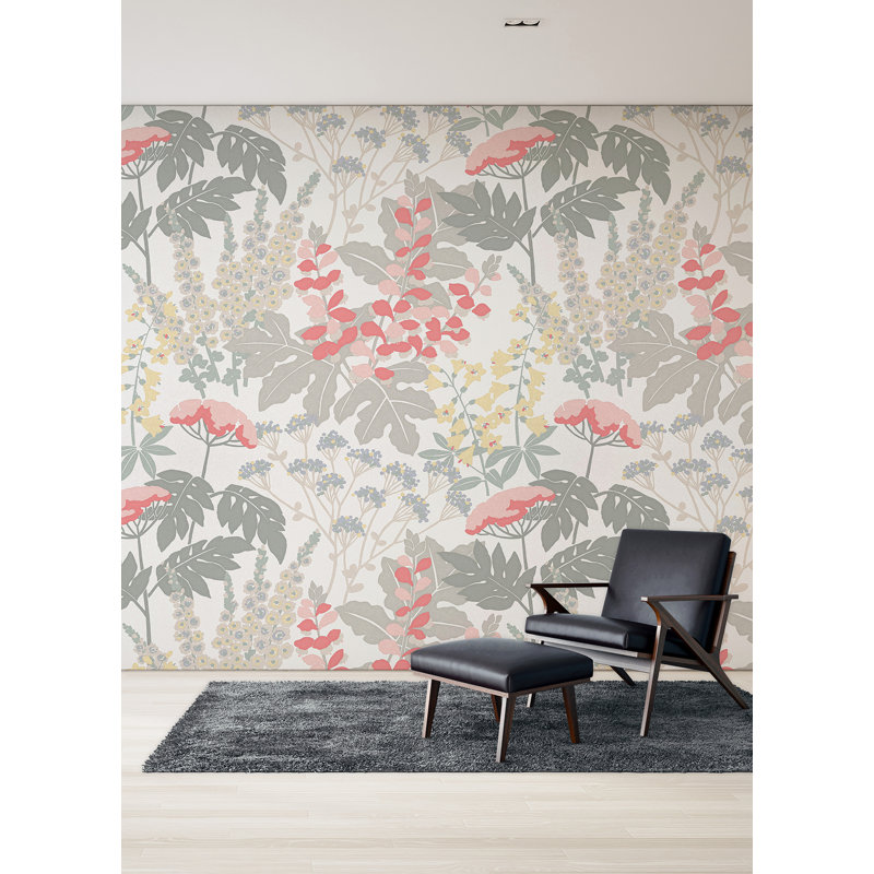Murale rose et rose tourterelle rose