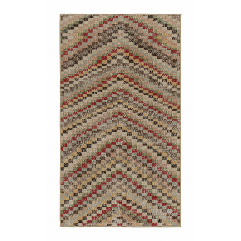 One-of-a-Kind 3’9” X 6’4” Hand Knotted Area Rug