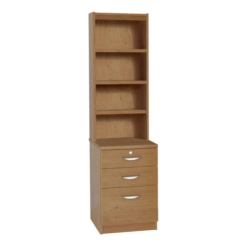 Cormac 48 cm W 3 -Drawer Filing Cabinet, English Oak