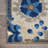 Ciann Floral Blue/Gray Indoor/Outdoor Area Rug-1934816832